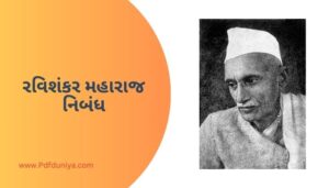 Ravishankar Maharaj Essay in Gujarati રવિશંકર મહારાજ નિબંધ ગુજરાતીમાં 200, 300, શબ્દો.