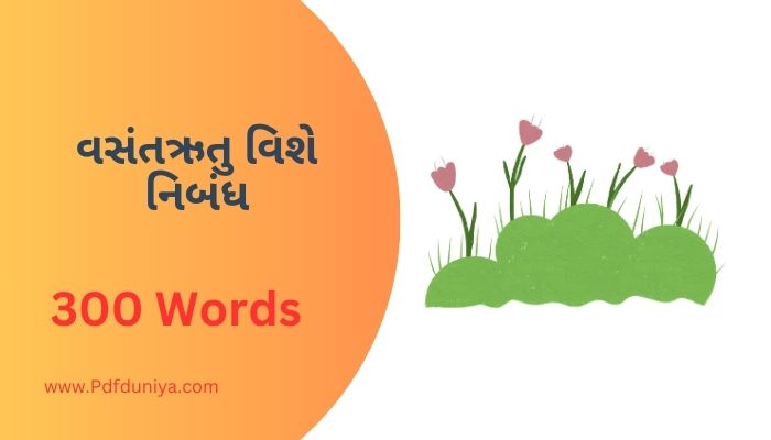 Vasant Rutu Essay in Gujarati વસંતઋતુ વિશે નિબંધ 100, 200, 300, શબ્દો.