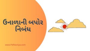 Essay on Summer Afternoon in Gujarati ઉનાળાની બપોર નિબંધ ગુજરાતીમાં 200, 300, શબ્દો.