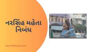 Narsinh Mehta Essay in Gujarati નરસિંહ મહેતા નિબંધ ગુજરાતીમાં 200, 300, શબ્દો.