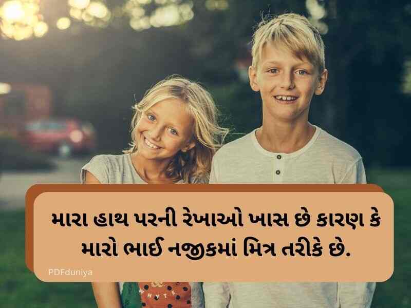 50+ ભાઈ બહેન કોટ્સ ગુજરાતી Brother and Sister Quotes in Gujarati