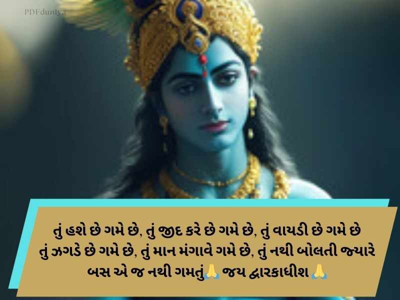 250+ Best જય દ્વારકાધીશ કોટ્સ ગુજરાતી Dwarkadhish Quotes in Gujarati